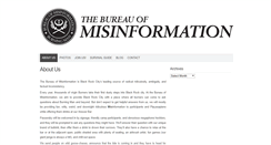 Desktop Screenshot of bureauofmisinformation.com